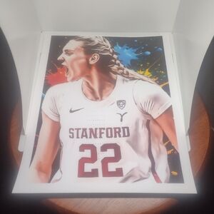 CAMERON BRINK STANFORD 8.5x11 ULTRA PREMIUM GLOSSY REPRINT ART BASKETBALL POSTER